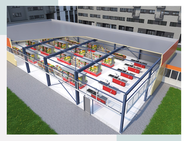 Строительство магазинов в Азнакаево от 616 руб. за м²