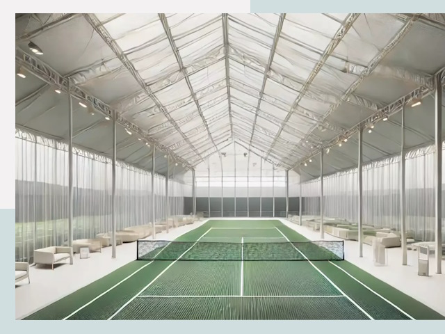 Строительство теннисных кортов в Азнакаево