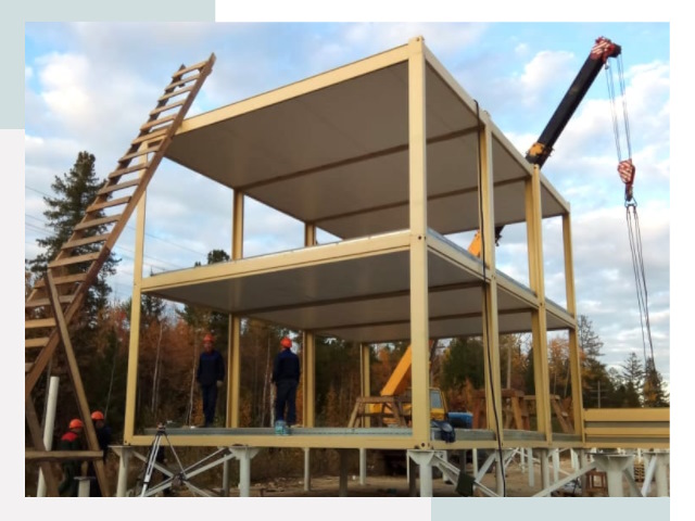 Строительство модульных здания Азнакаево