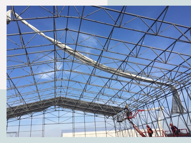 Шатровые ангары от 616 руб. в Азнакаево и Татарстане