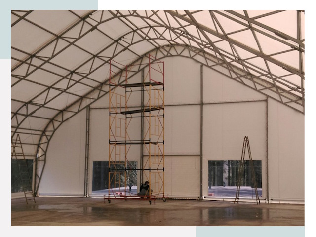 Шатровые ангары в Азнакаево