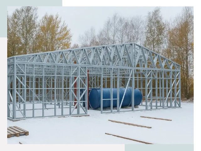 Металлические ангары в Азнакаево