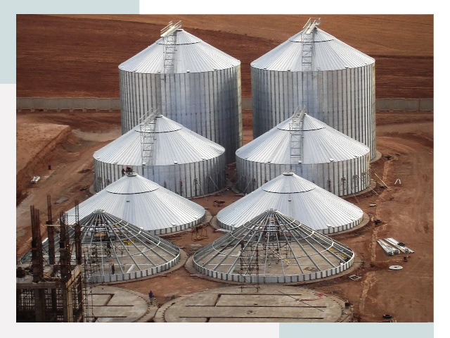 Строительство зерновых силосов в Азнакаево