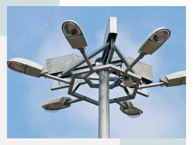 Монтаж осветительных мачт в Азнакаево