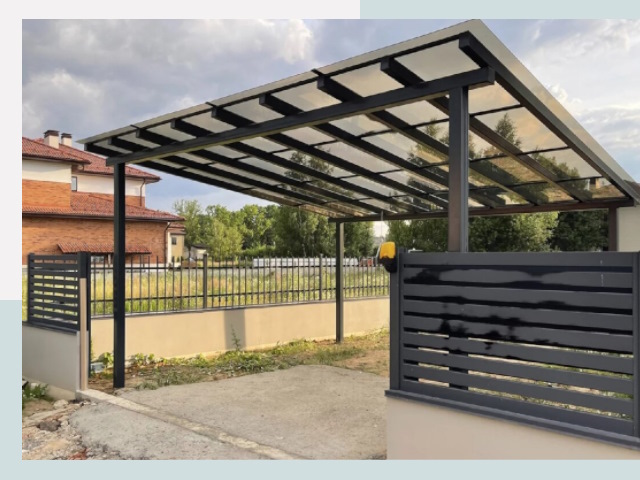 Металлические навесы в Азнакаево от 616 руб. за м²