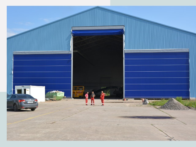 Ангарные ворота в Азнакаево от СтальСтрой-Знк по цене 616 руб.