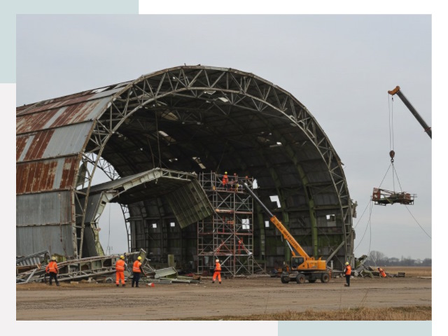 Демонтаж ангаров в Азнакаево